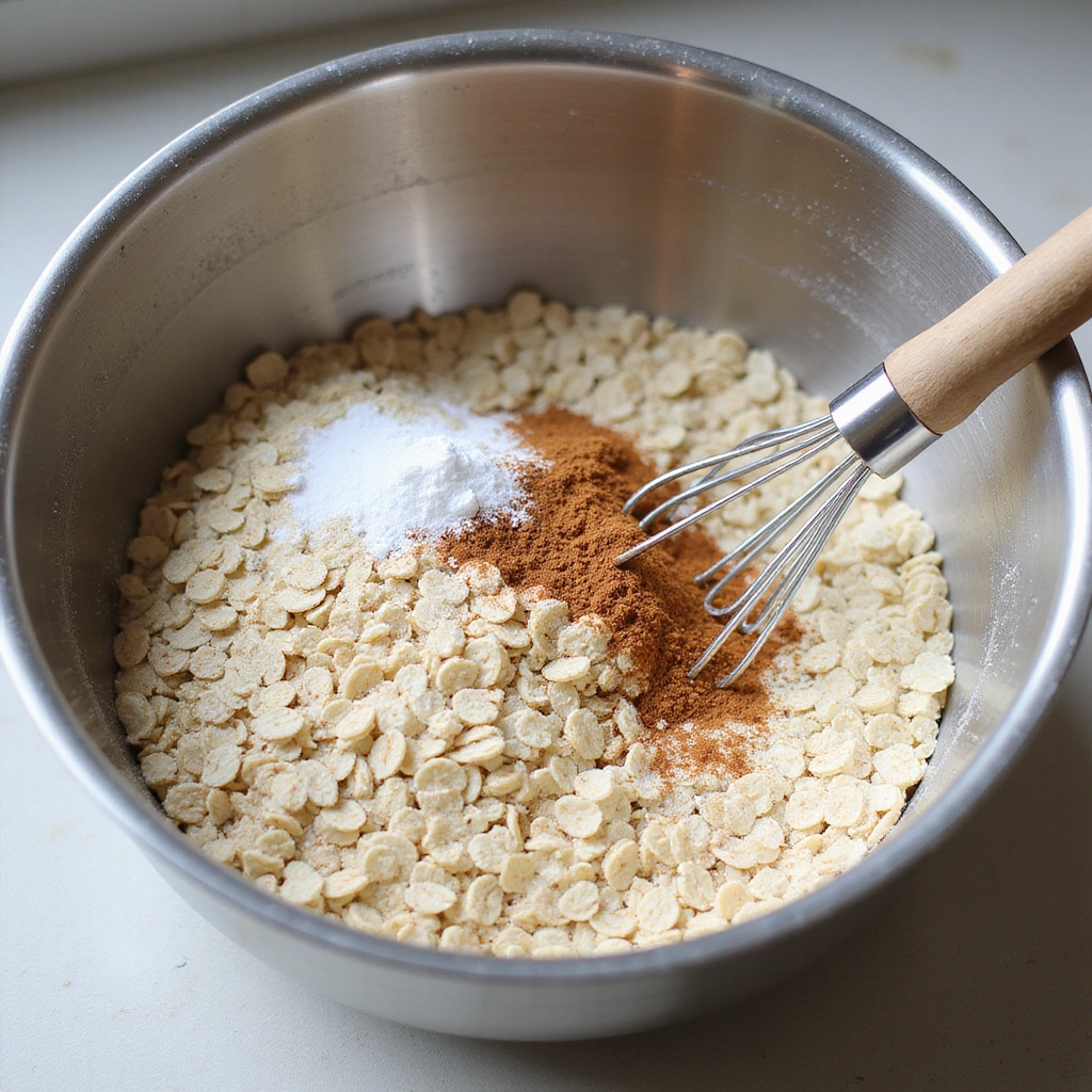 Baked Oatmeal Bars Healthy Breakfast Recipes for Busy Mornings - Step 3: Mix Dry Ingredients
