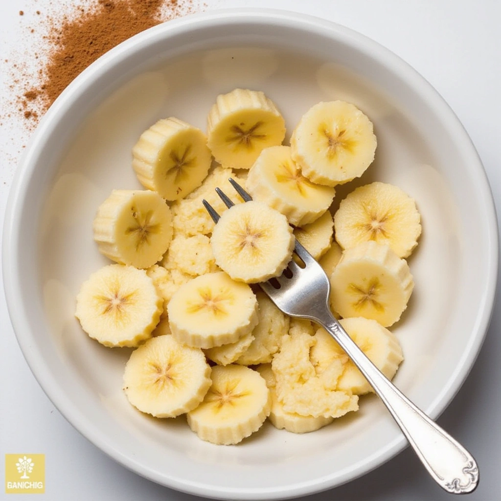 Bariatric Soft Food Breakfast Recipes Easy & Gentle - Step 3: Mash the Banana