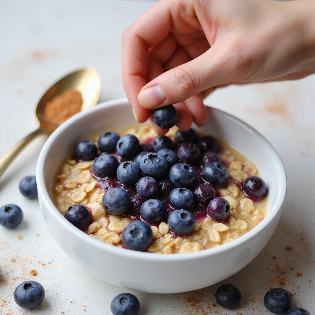Bariatric Soft Food Breakfast Recipes Easy & Gentle - Step 5: Add Blueberries