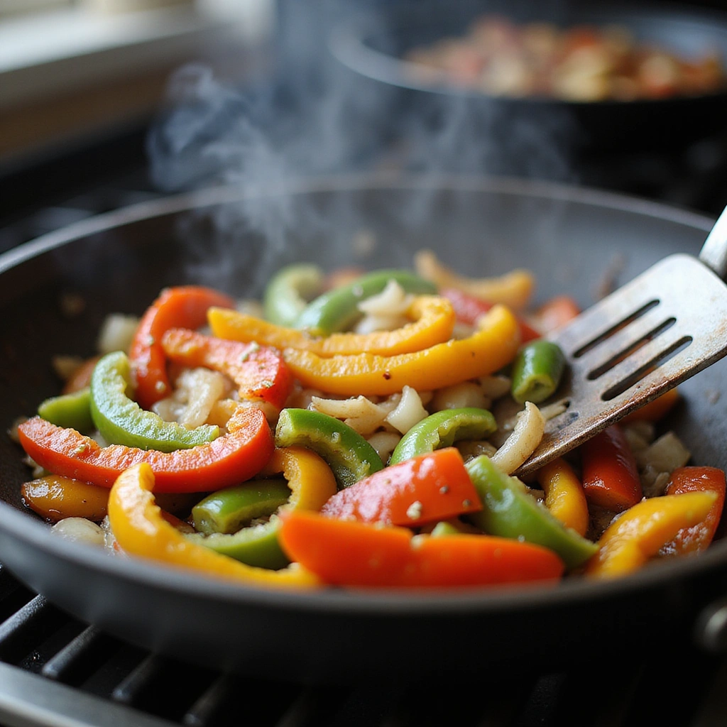 Blackstone Grill Recipes Breakfast Burritos Perfect Outdoors - Step 2: Sauté Vegetables