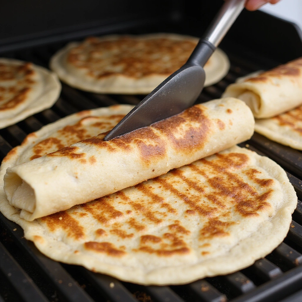Blackstone Grill Recipes Breakfast Burritos Perfect Outdoors - Step 6: Grill Burritos