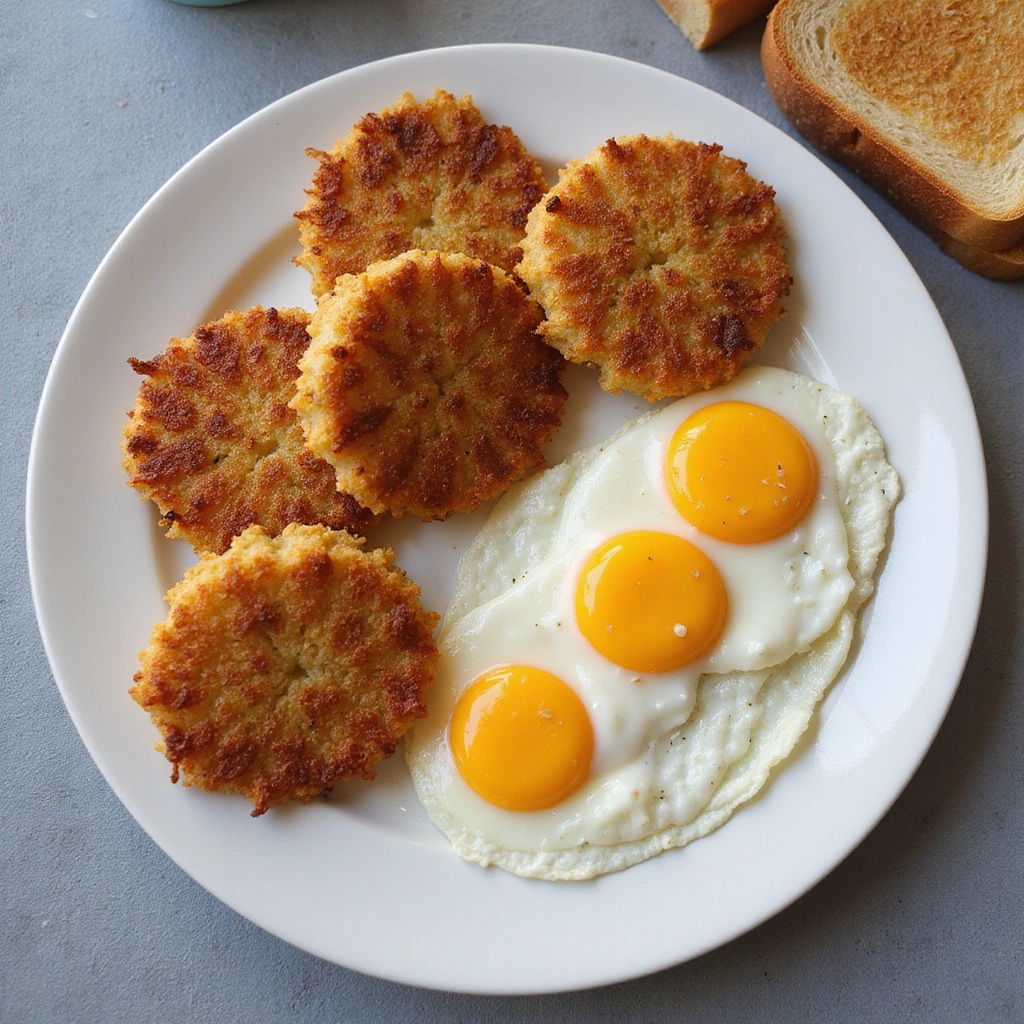 Breakfast Recipes with Hashbrown Patties Crispy and Easy - Step 8: Serve Hot