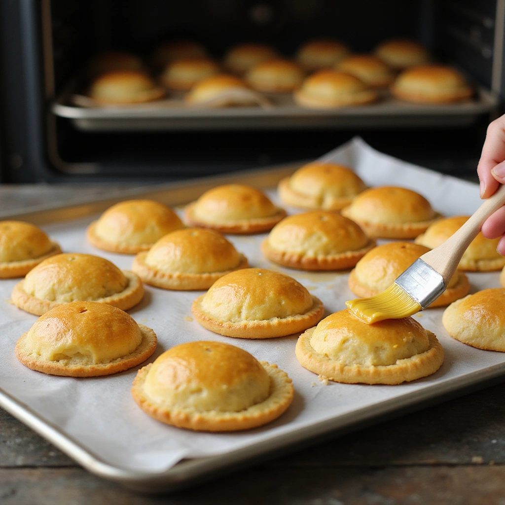 Breakfast Recipes with Puff Pastry Easy and Flaky Treats - Step 6: Egg Wash and Bake