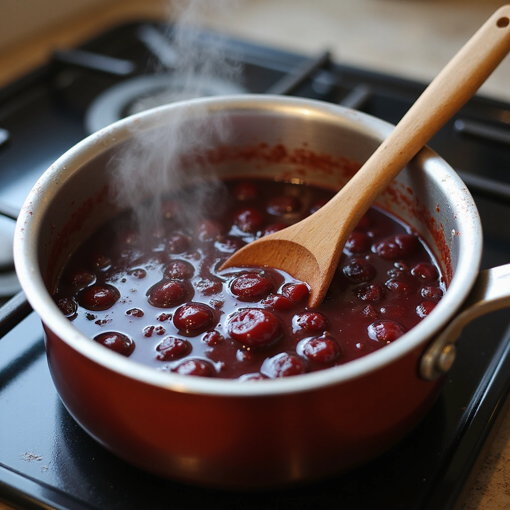 Cherry Pie Filling Breakfast Recipes Sweet Morning Ideas - Step 5: Prepare Cherry Sauce