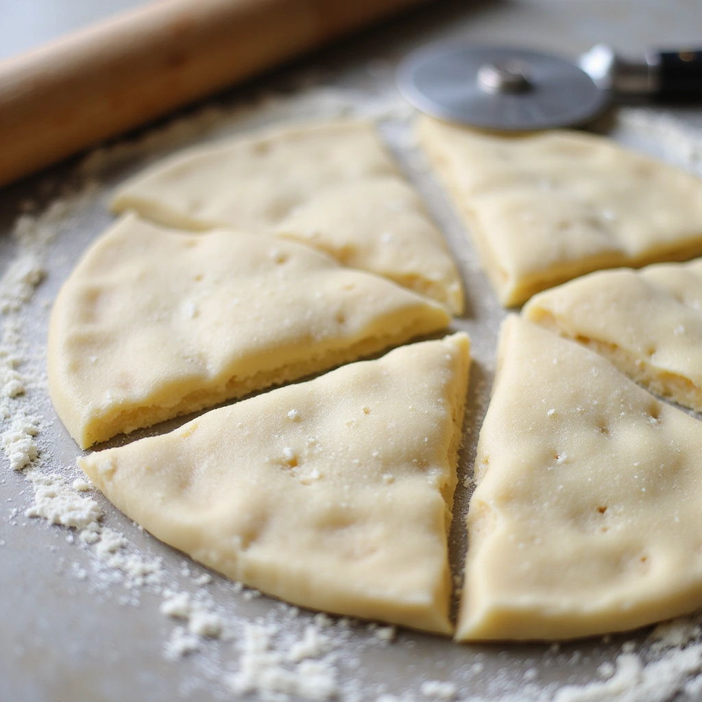 Crescent Rolls Breakfast Recipes Flaky and Creative - Step 5: Cut the Dough into Triangles