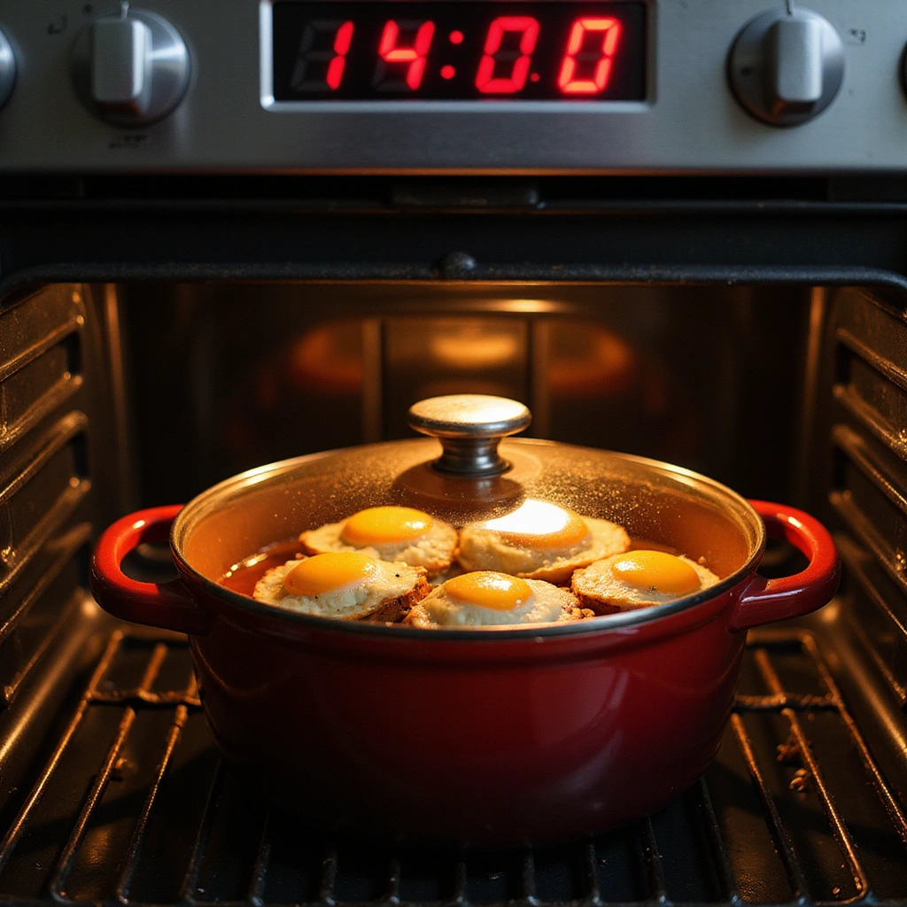 Dutch Oven Breakfast Recipes Rustic and Delicious - Step 5: Bake the Breakfast