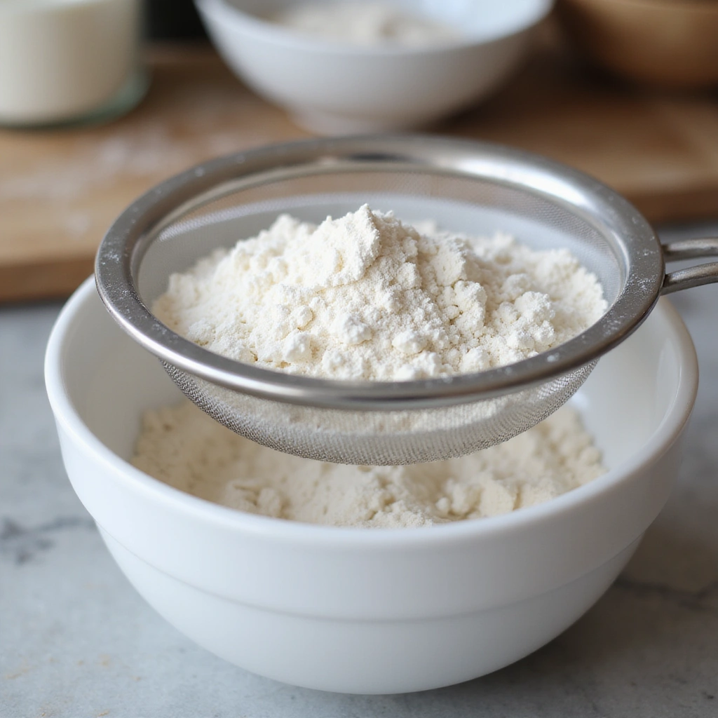 Easy Eggnog Recipes for Breakfast Festive and Fun - Step 2: Sift Dry Ingredients