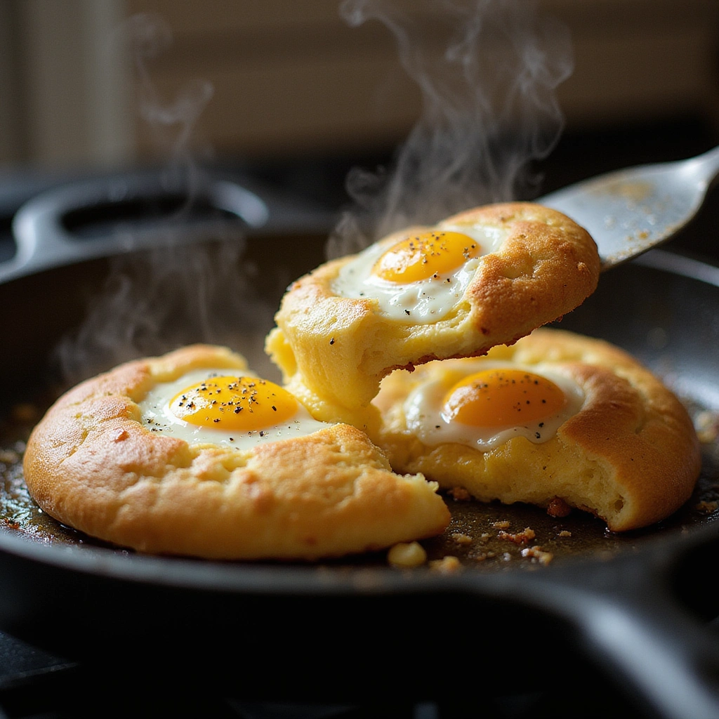 Egg Stuffed Bread Breakfast Recipes Delicious & Filling - Step 6: Fry the Stuffed Bread