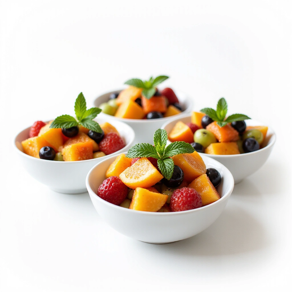 Fruit Salad for Brunch Breakfast Recipes Fresh & Colorful - Step 8: Serve and Garnish