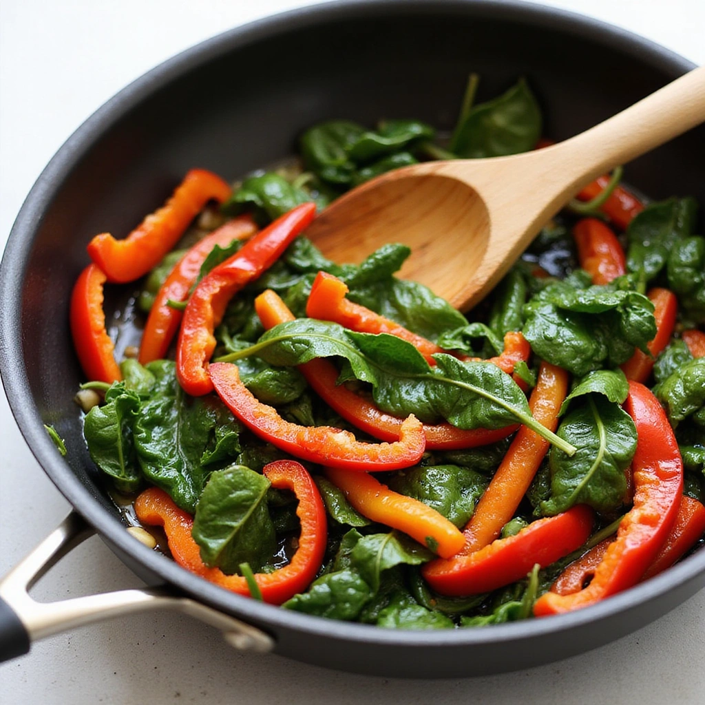 Keto Recipes with Breakfast Sausage Easy & Filling - Step 4: Sauté the Vegetables