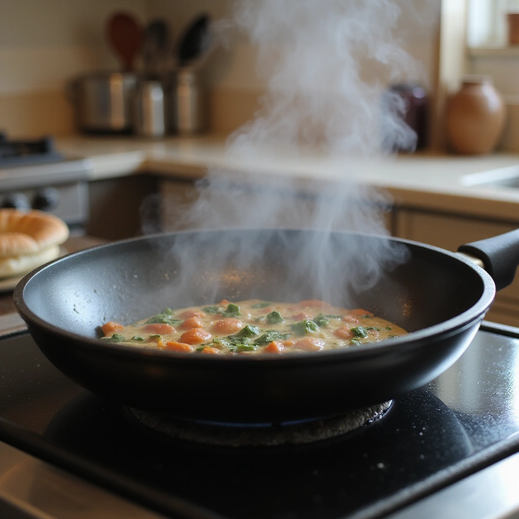 Low Carb Vegan Breakfast Recipes Plant-Based & Satisfying - Step 2: Heat the Skillet