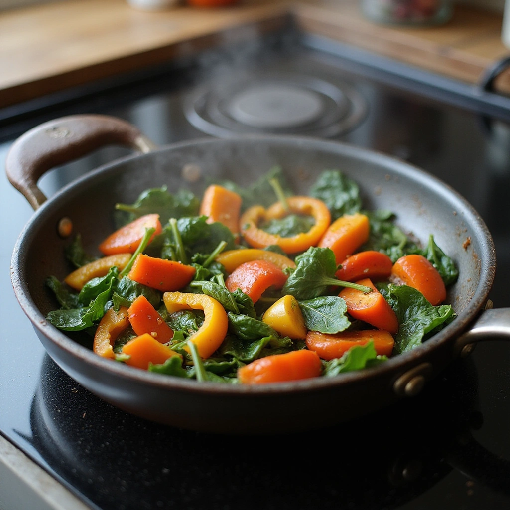 Mini Muffin Eggs Breakfast Recipes Quick & Easy - Step 3: Sauté the Vegetables