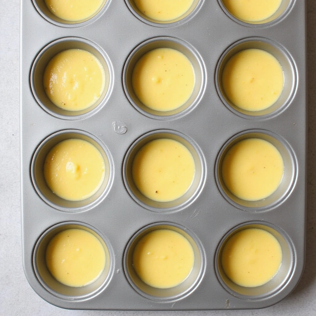 Mini Muffin Eggs Breakfast Recipes Quick & Easy - Step 7: Fill the Muffin Tin