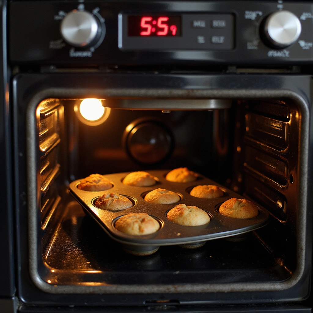 Mini Muffin Eggs Breakfast Recipes Quick & Easy - Step 8: Bake the Muffins
