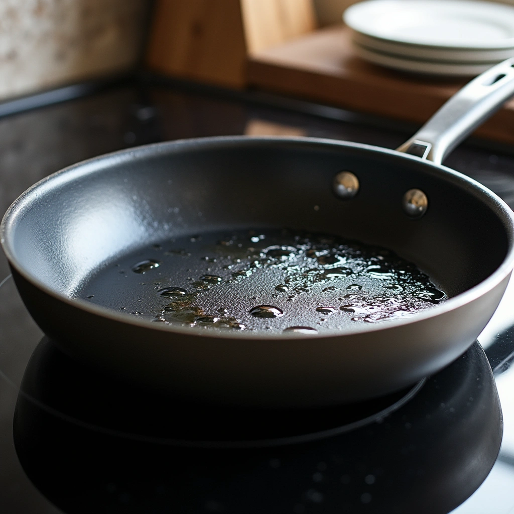 Mung Bean Recipes for Breakfast Nutritious Start - Step 5: Heat the Skillet
