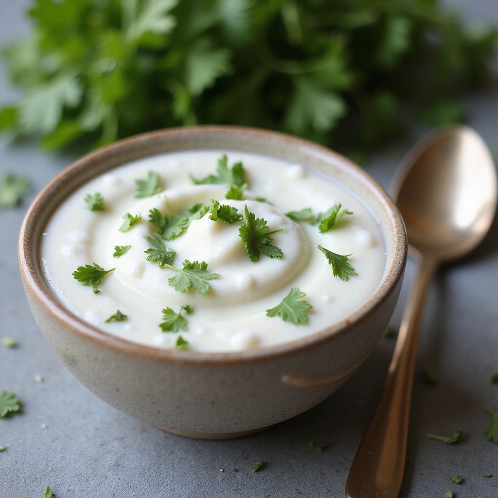 Mung Bean Recipes for Breakfast Nutritious Start - Step 7: Prepare the Yogurt Garnish