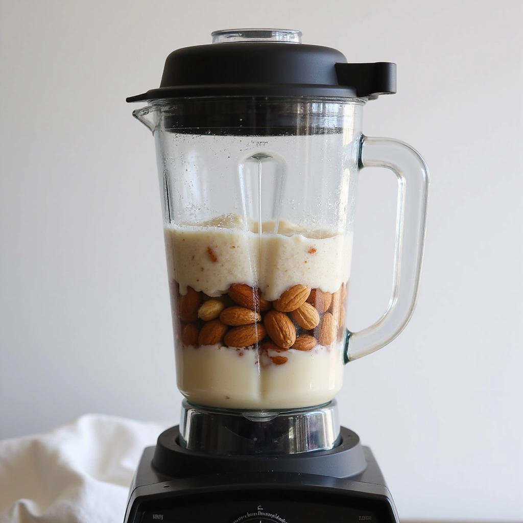 Nut Milk Recipes for Breakfast Dairy Free & Healthy - Step 3: Blend the Nuts with Water