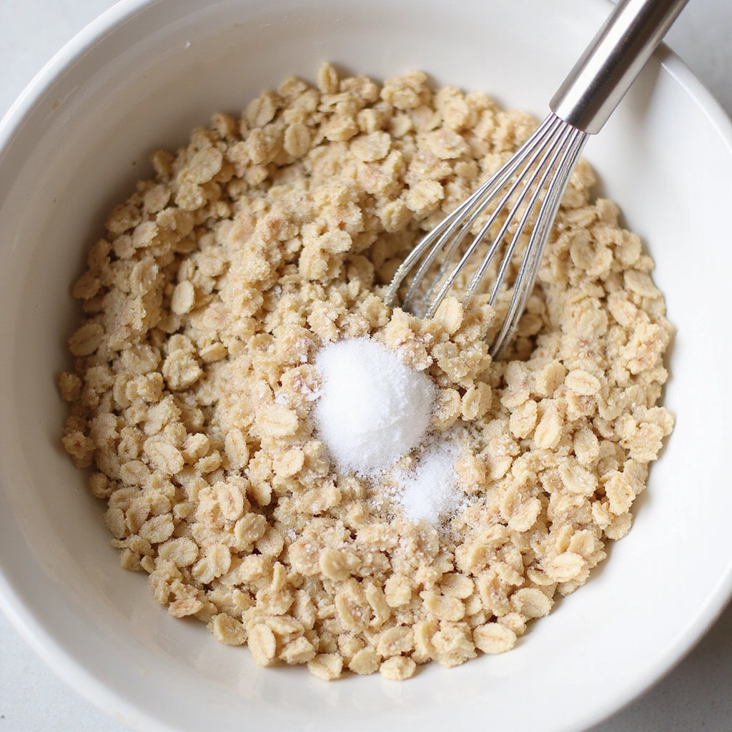 Peanut Butter Oatmeal Bars Healthy Breakfast Recipes Quick & Tasty - Step 3: Combine Dry Ingredients