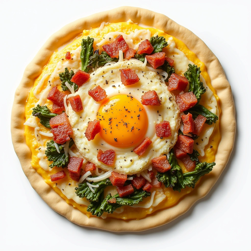 Pillsbury Pizza Crust Recipes Breakfast Quick & Creative - Step 7: Assemble the Pizza