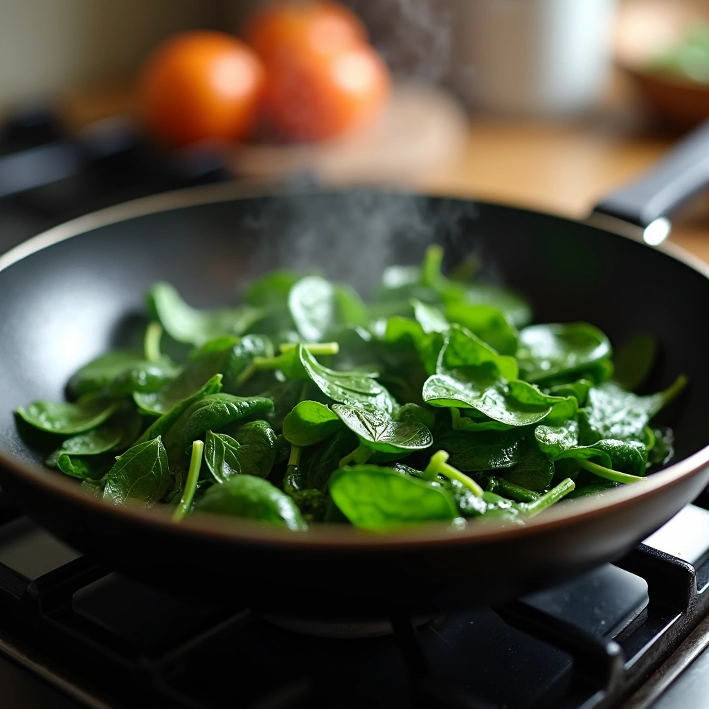 South Beach Diet Phase 1 Recipes Breakfast Easy & Healthy - Step 3: Sauté the Spinach