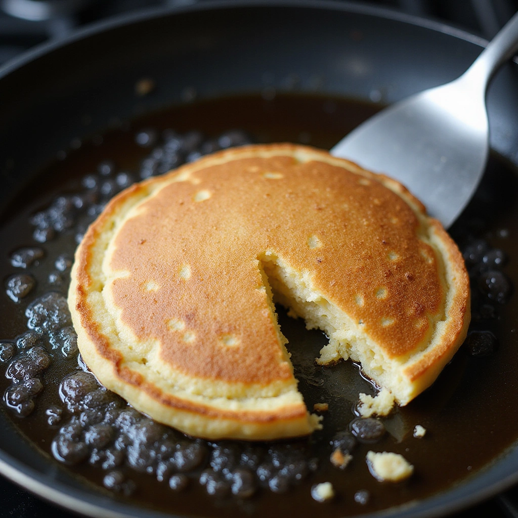 Vegan Sweet Potato Recipes Breakfast Nutritious Morning Dish - Step 6: Cook Pancakes