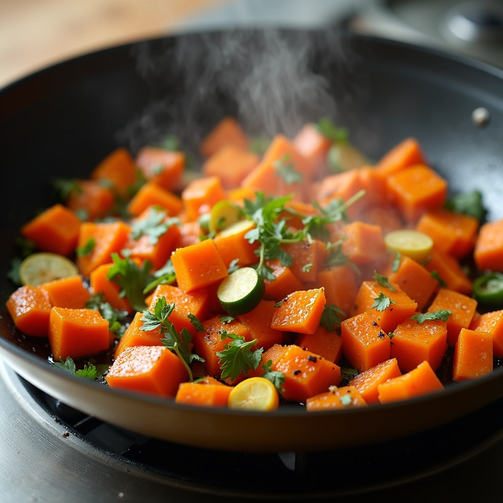 Vegan Sweet Potato Recipes Breakfast Nutritious Morning Dish - Step 7: Prepare the Hash