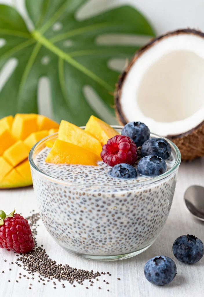 10 Breakfast Dessert Recipes for Sweet Morning Treats - 5. Coconut Chia Seed Pudding 1