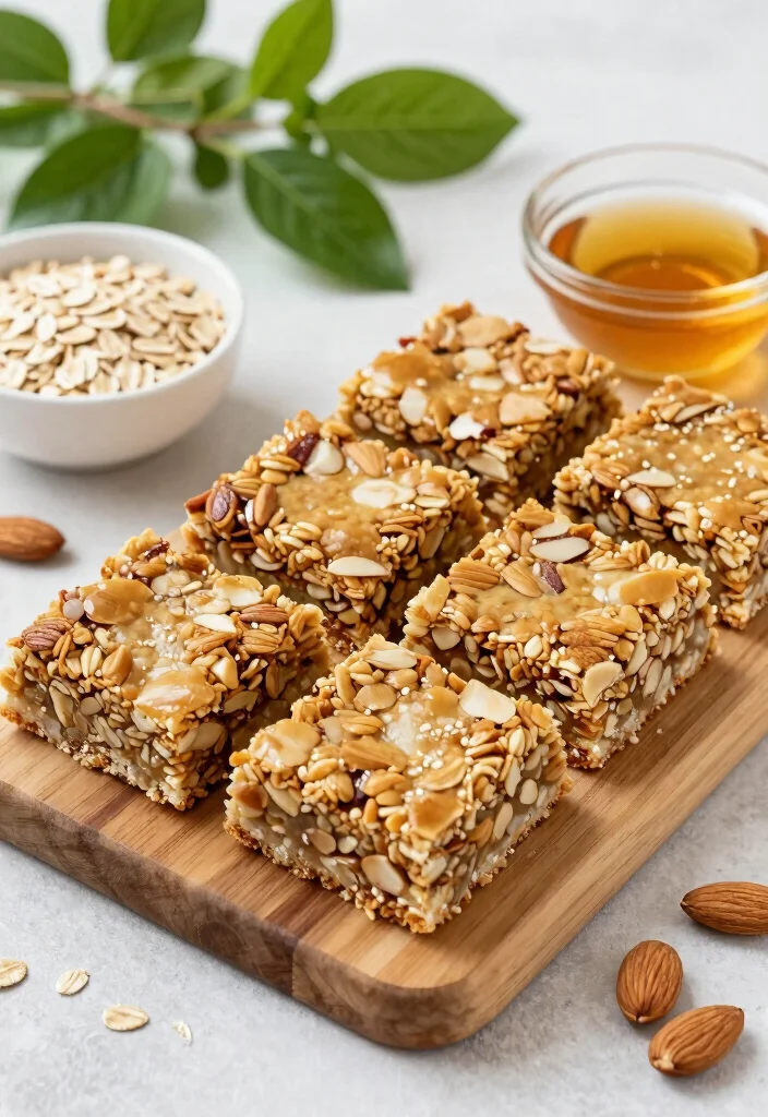 10 Breakfast Dessert Recipes for Sweet Morning Treats - 6. Maple Almond Granola Bars 1