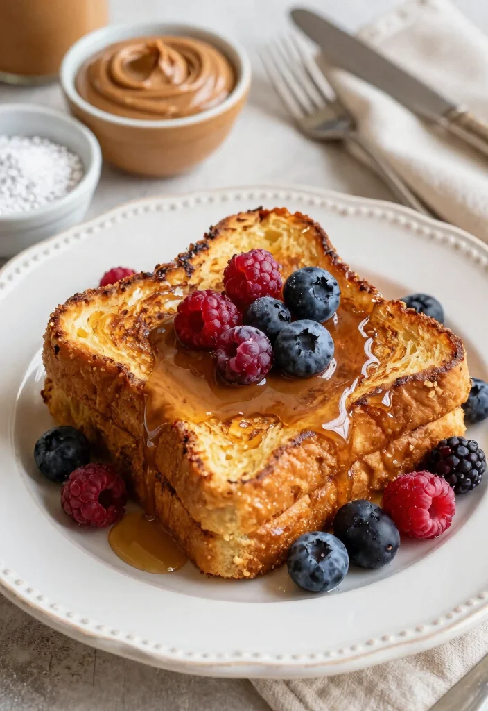 10 Breakfast Dessert Recipes for Sweet Morning Treats - 7. Nut Butter Stuffed French Toast 1