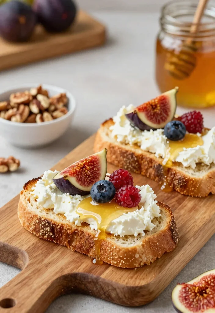 10 Breakfast Dessert Recipes for Sweet Morning Treats - 9. Ricotta and Honey Toast 1