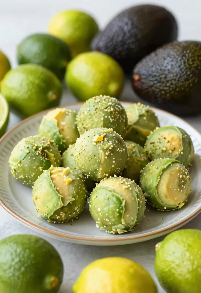 10 Keto Avocado Recipes for Healthy Fat Rich Meals - 8. Avocado and Lime Fat Bombs 1