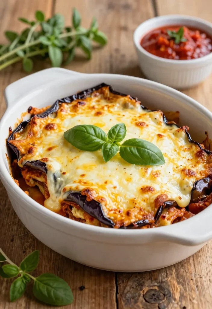 10 Keto Eggplant Recipes for Easy Savory Meals 1 10 Keto Eggplant Recipes for Easy Savory Meals - 1. Cheesy Eggplant Parmesan 1