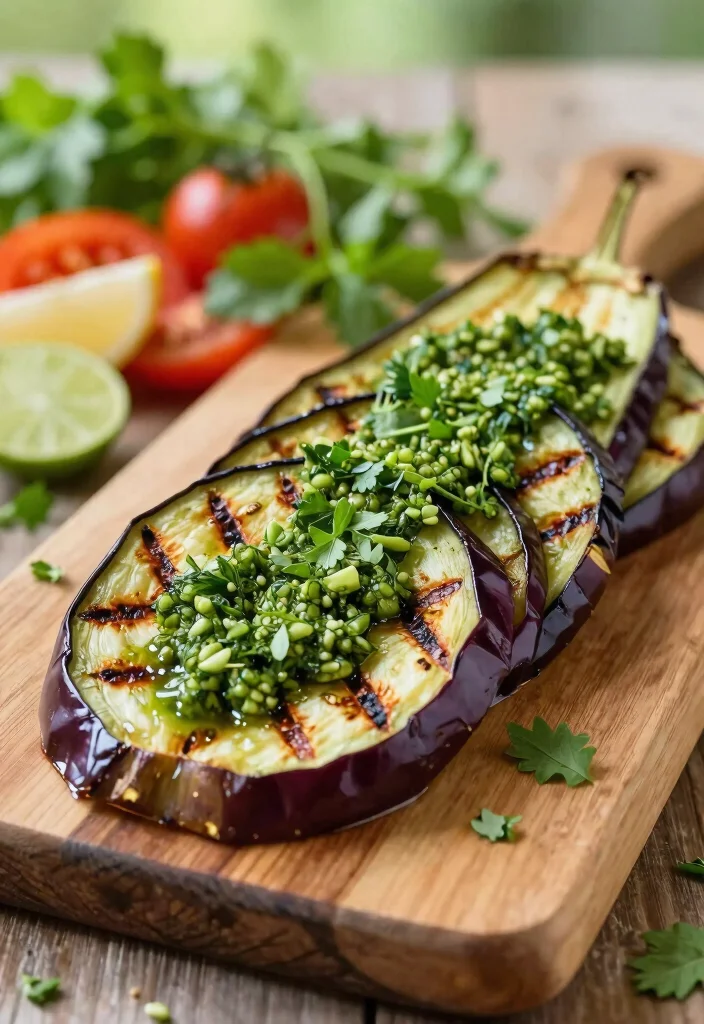 10 Keto Eggplant Recipes for Easy Savory Meals 67 10 Keto Eggplant Recipes for Easy Savory Meals - 7. Grilled Eggplant with Chimichurri 1