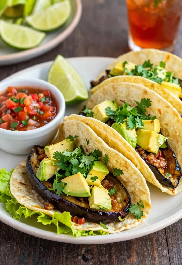 10 Keto Eggplant Recipes for Easy Savory Meals 78 10 Keto Eggplant Recipes for Easy Savory Meals - 8. Eggplant Tacos 1