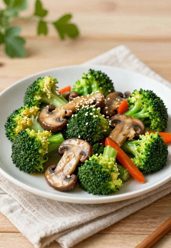 10 Keto Mushroom Recipes for Hearty Low Carb Dishes - 5. Mushroom and Broccoli Stir-Fry 1
