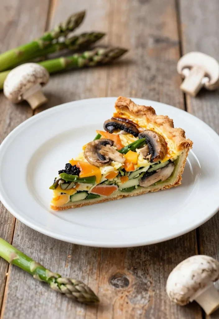 10 Keto Mushroom Recipes for Hearty Low Carb Dishes - 6. Mushroom and Asparagus Quiche 1