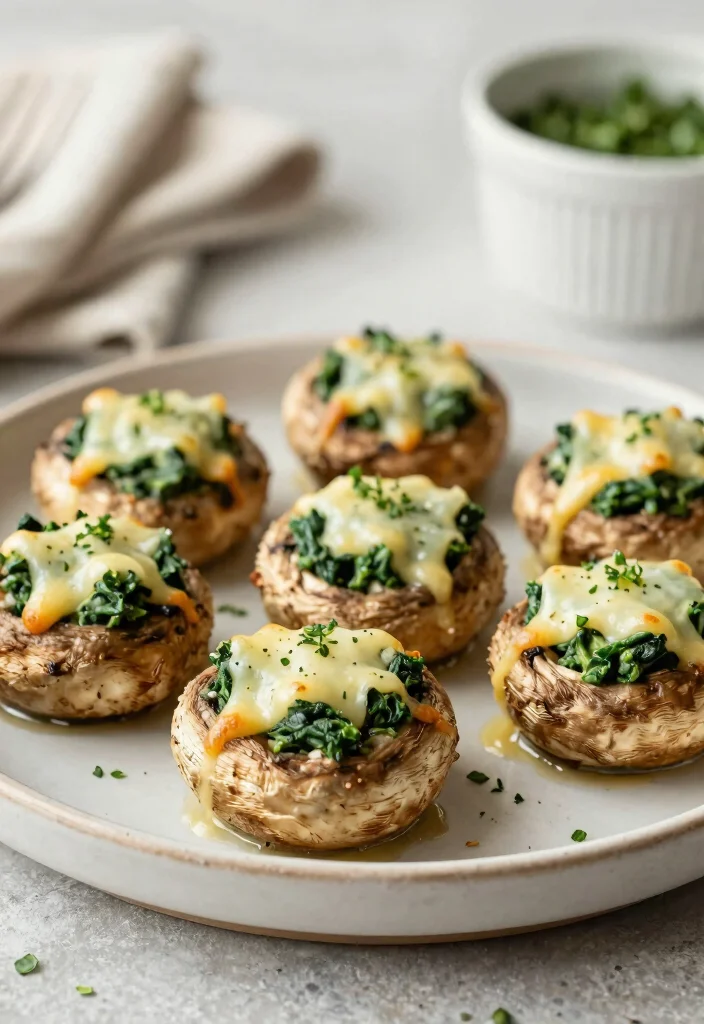 10 Keto Mushroom Recipes for Hearty Low Carb Dishes - 9. Stuffed Portobello Mushrooms 1