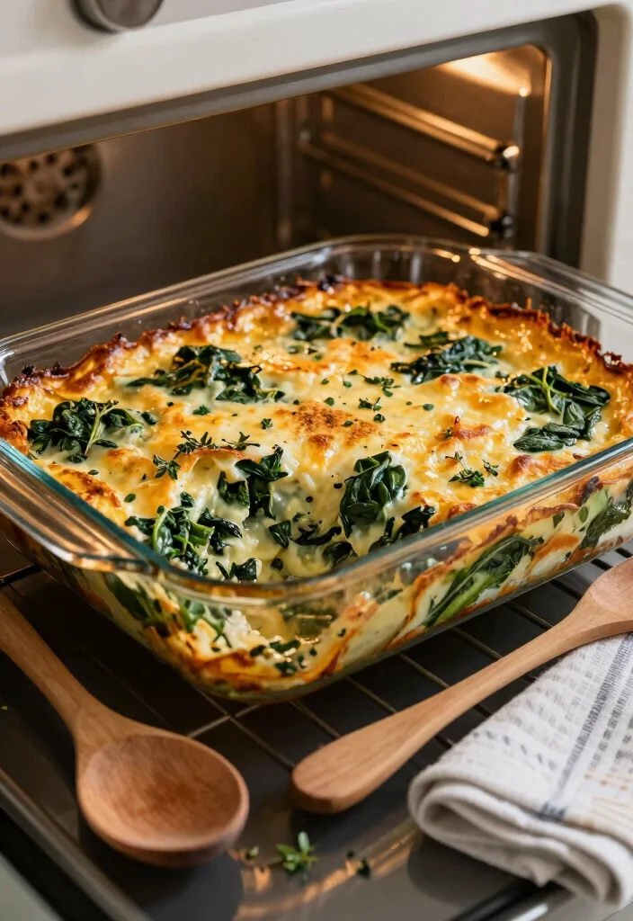 10 Keto Spinach Recipes for Simple Nutritious Sides - 1. Creamy Spinach and Cheese Casserole 1
