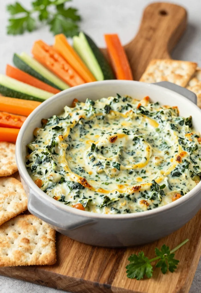 10 Keto Spinach Recipes for Simple Nutritious Sides - 7. Spinach and Artichoke Dip 1