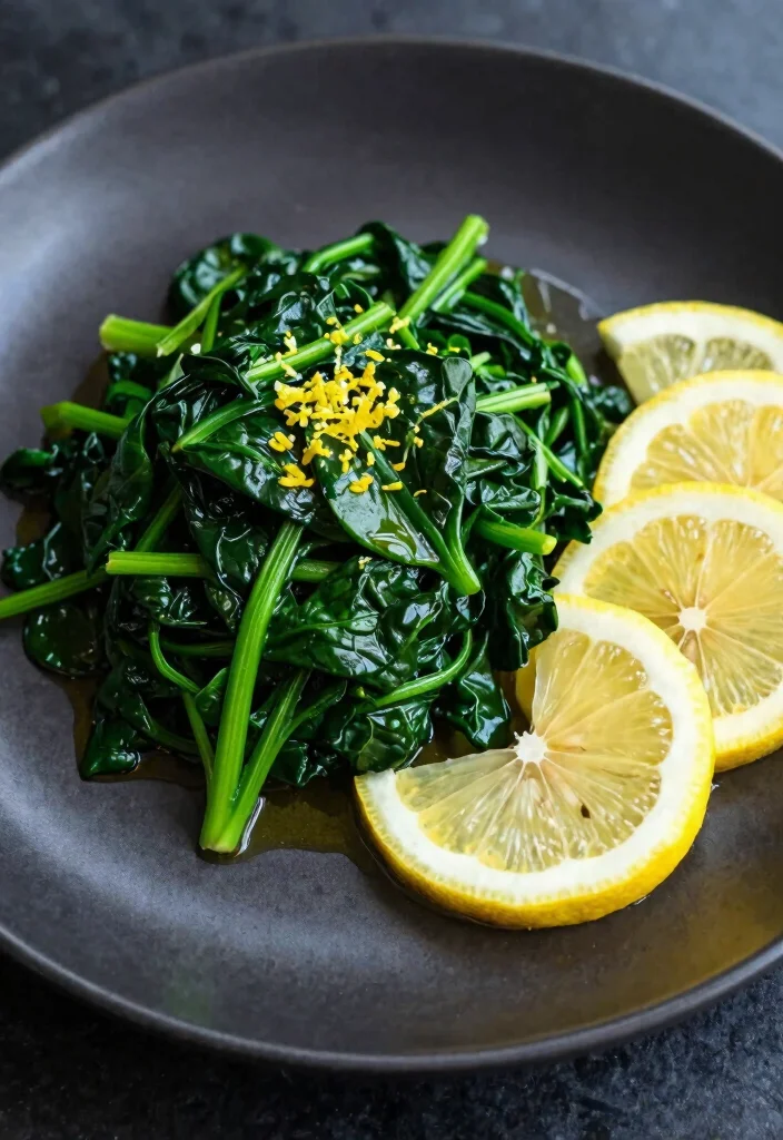 10 Keto Spinach Recipes for Simple Nutritious Sides - 9. Sautéed Spinach with Lemon 1