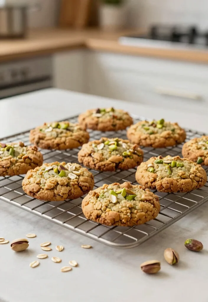 10 Pistachio Dessert Recipes with Rich Nutty Flavor - 7. Pistachio Oatmeal Cookies 1