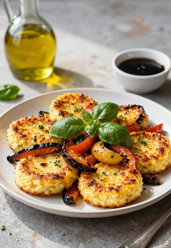 10 Polenta Dinner Recipes for Cozy Comfort Meals - 2. Polenta Cakes with Roasted Vegetables 1