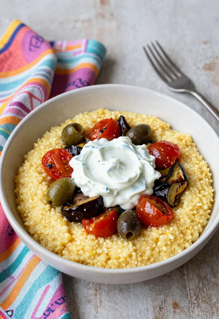10 Polenta Dinner Recipes for Cozy Comfort Meals - 7. Mediterranean Polenta Bowl 1