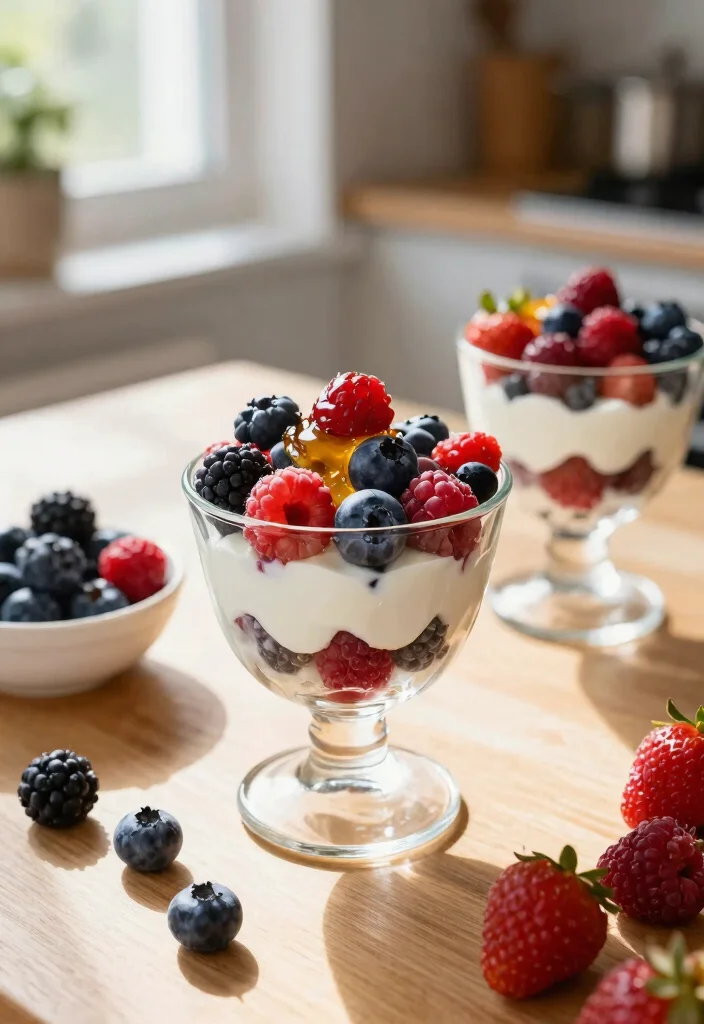 10 Simple 3 Ingredient Dessert Recipes Anyone Can Make - 3. Yogurt and Berry Parfait 1