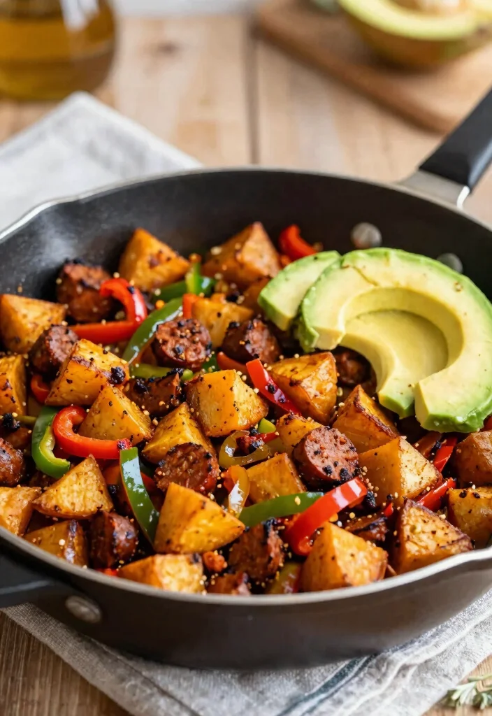 10 Vegan Chorizo Recipes with Bold Smoky Flavor - 5. Chorizo and Sweet Potato Hash 1