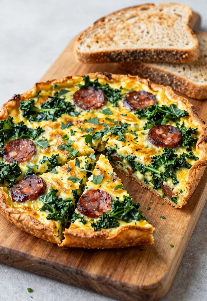 10 Vegan Chorizo Recipes with Bold Smoky Flavor - 9. Vegan Chorizo and Kale Frittata 1