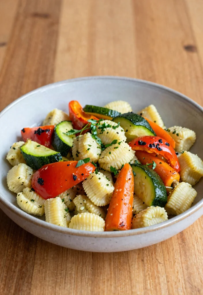 10 Vegan Gnocchi Recipes for Comforting Plant Based Dishes 89 10 Vegan Gnocchi Recipes for Comforting Plant Based Dishes - 9. Garlic and Herb Gnocchi with Roasted Vegetables 1
