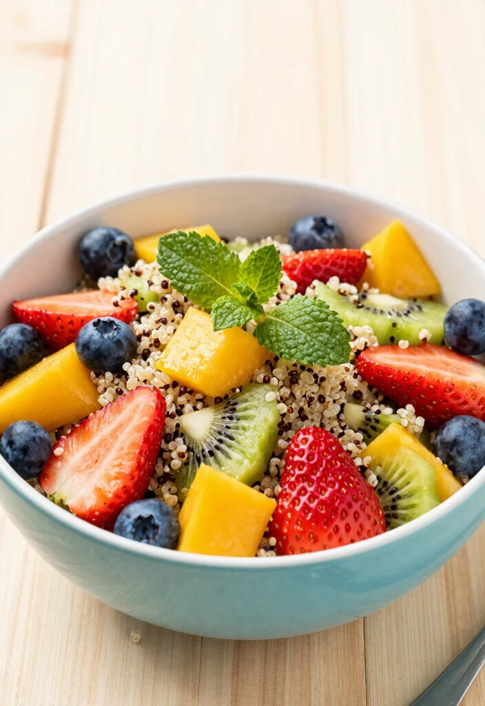 12 Aesthetic Healthy Recipes That Look as Good as They Taste - 11. Quinoa Fruit Salad 1