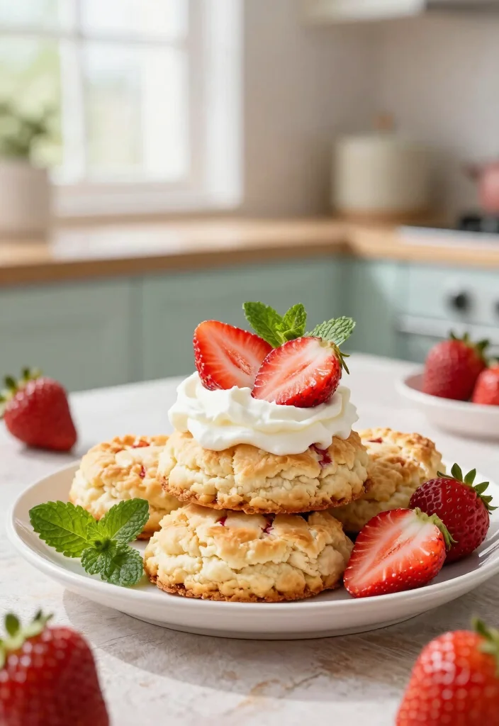 12 Biscuit Dessert Recipes for Quick Comfort Sweets - 1. Flaky Strawberry Shortcake Biscuits 1