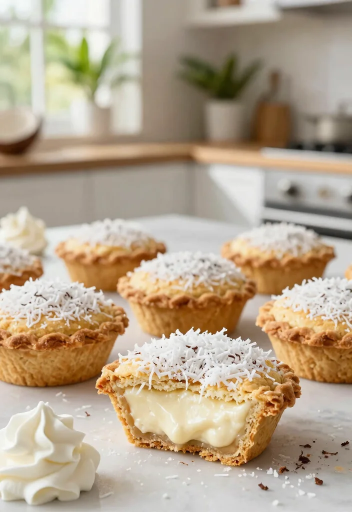 12 Biscuit Dessert Recipes for Quick Comfort Sweets - 8. Coconut Cream Biscuit Pies 1